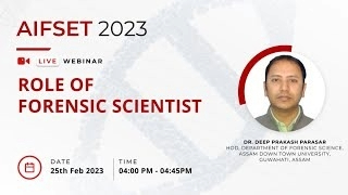 Role Of Forensic Scientist 